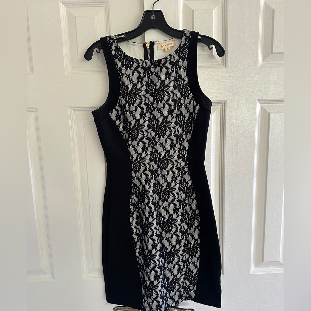 Black swan size small black lace dress